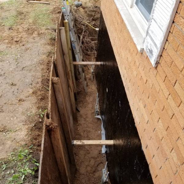 Basement waterproofing.